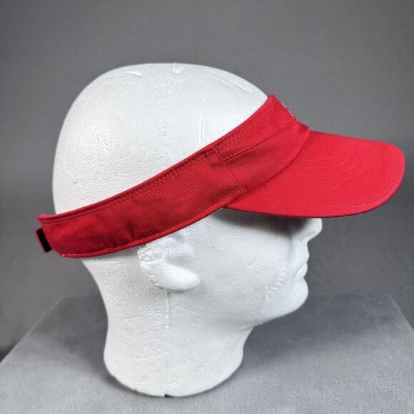 PING Hat Visor Strap Back Mens One Size Red Golf Sun Embroidered Pingman - Picture 8 of 11